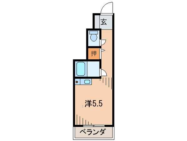 ブランシュ甲東園の物件間取画像